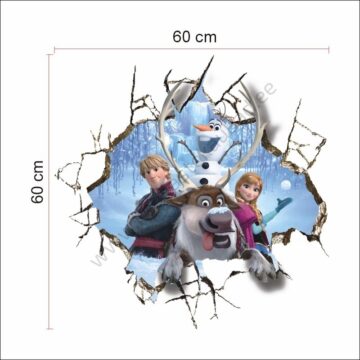 Seina kleeps "Anna, Olaf, Kristoff & Sven"