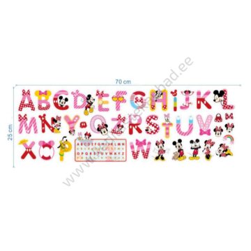 Seinakleebis "Mickey & Minnie tähestik"
