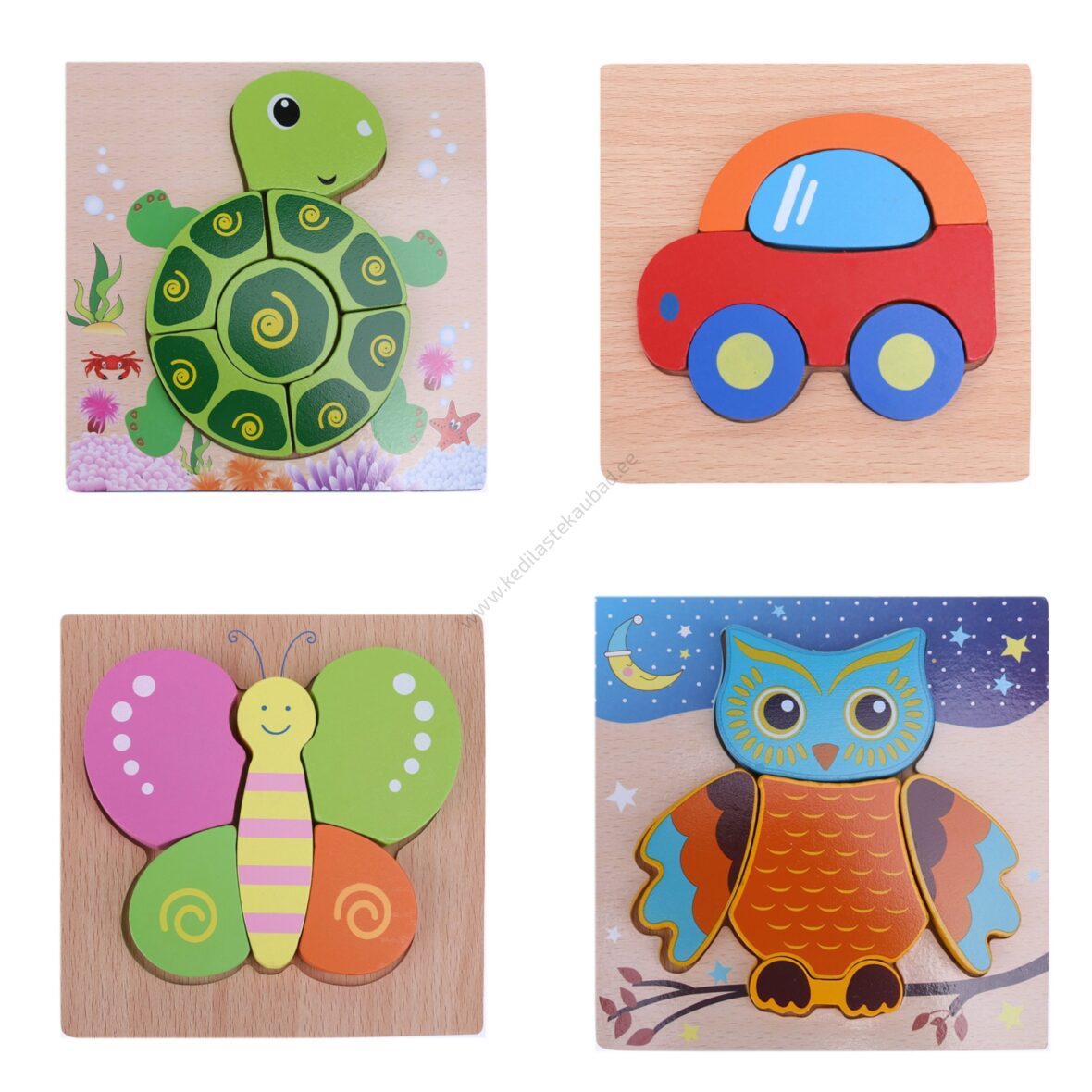 Mitmeosaline puidust pusle