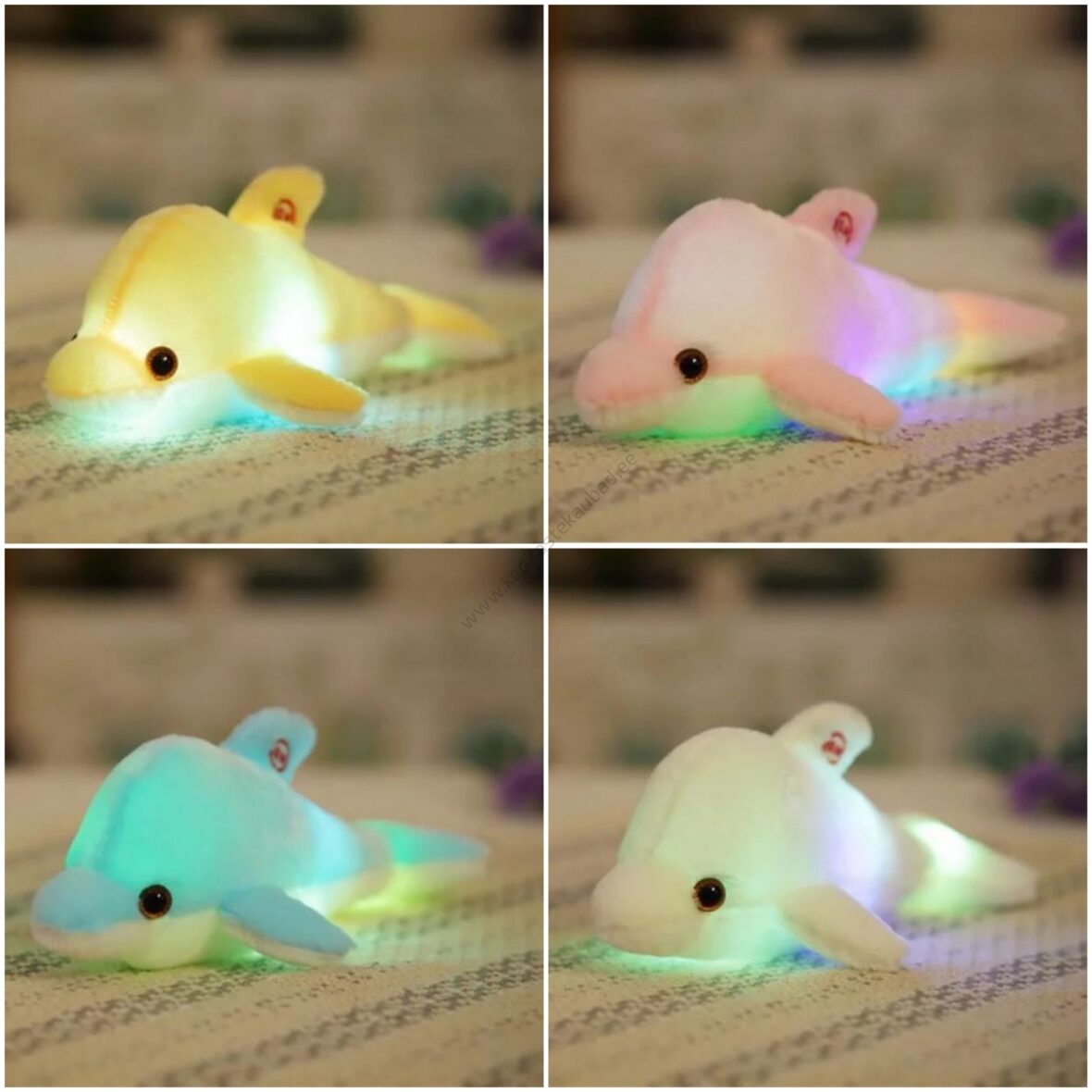 LED-valgustusega delfiin