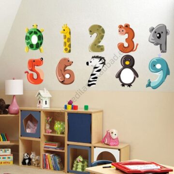Cartoon-Number-Animals-Dog-Giraffe-Zebra-Wall-Sticker-Removable-PVC-Cute-Numbers-Decal-For-Children-2