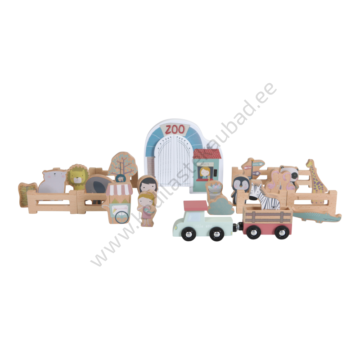 LD 4488 Little Dutch puidust rongiraja loomaaed (rongirajaga ühilduv)-2