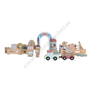 LD 4488 Little Dutch puidust rongiraja loomaaed (rongirajaga ühilduv)-9