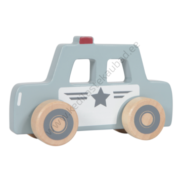 LD Little Dutch puidust kiirabi, tuletõrje ja politsei autokomplekt-4