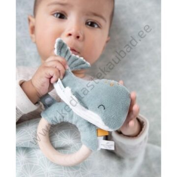 LD4814 Little Dutch pehme kõristiga vaalake Ocean Mint-2