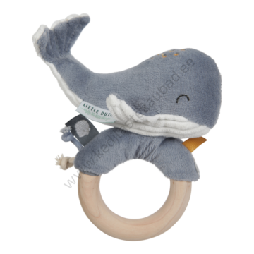 LD4813 Little Dutch pehme kõristiga vaalake Ocean Blue-1