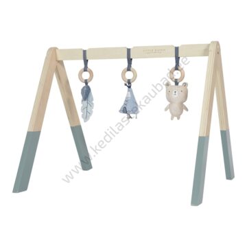 LD4440 Puidust mangukaar rippuvate leludega Adventure Blue-1