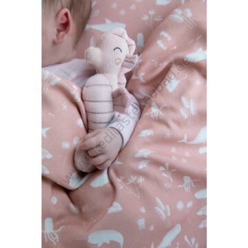 LD4821 Little Dutch pehme kõrisev merihobuke Ocean Pink-2
