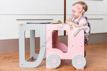 Laste köögitorn-laud ja tool Käru-11