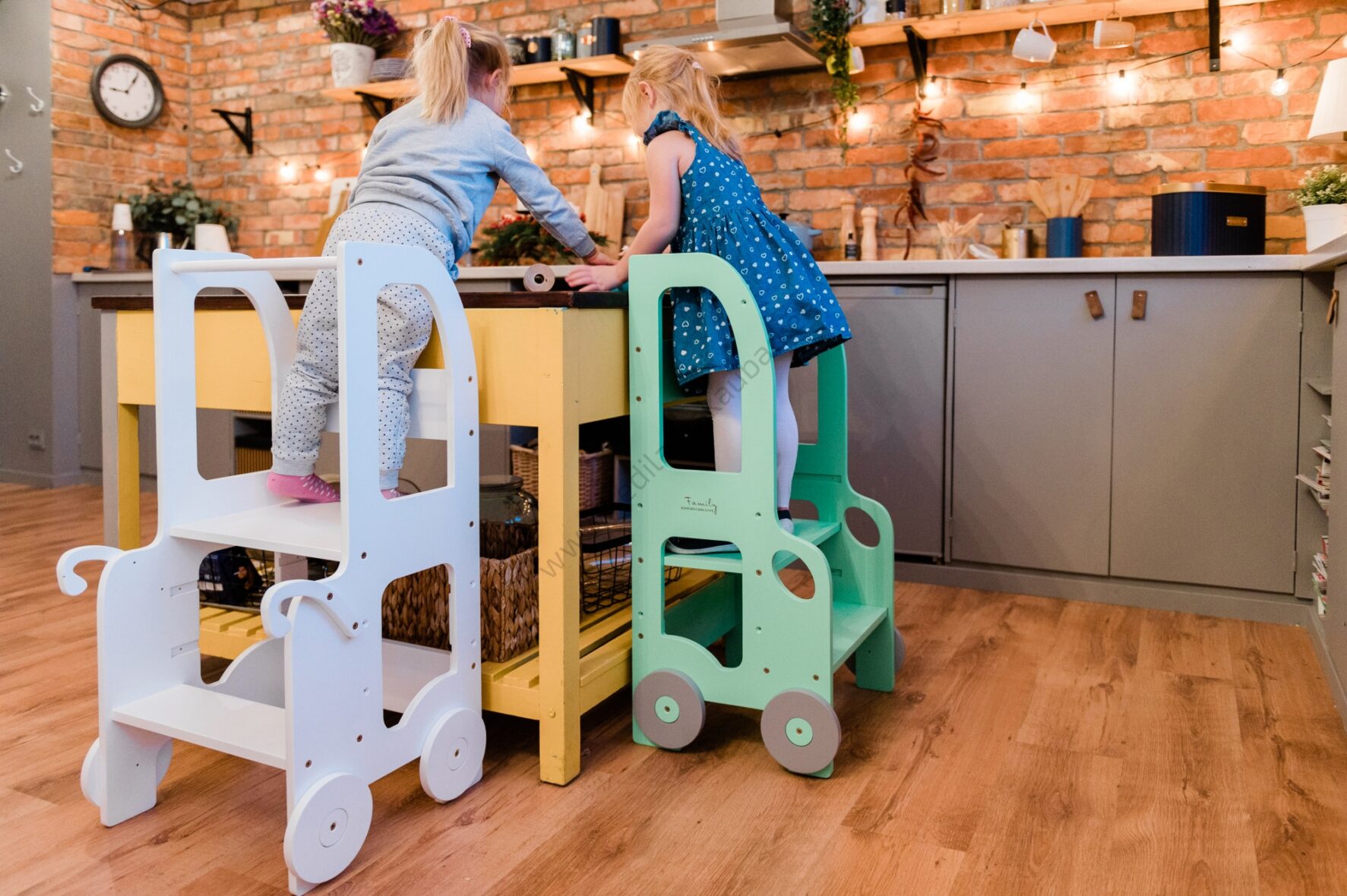 Laste köögitorn-pukk reguleeritava kõrgusega-18