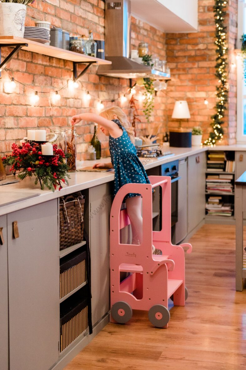 Laste köögitorn-pukk reguleeritava kõrgusega-21