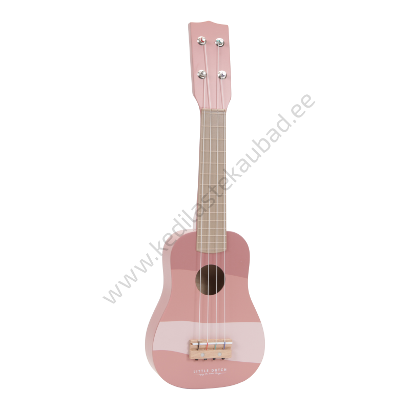Little Dutch puidust roosa kitarr “Pink”