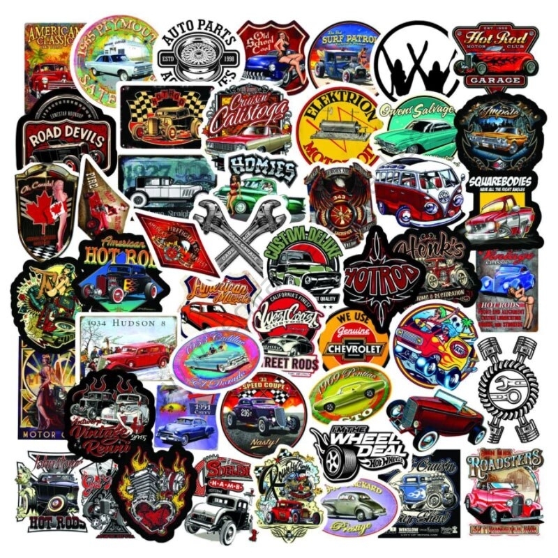 Kleepsud “USA retro autode ikoonid”