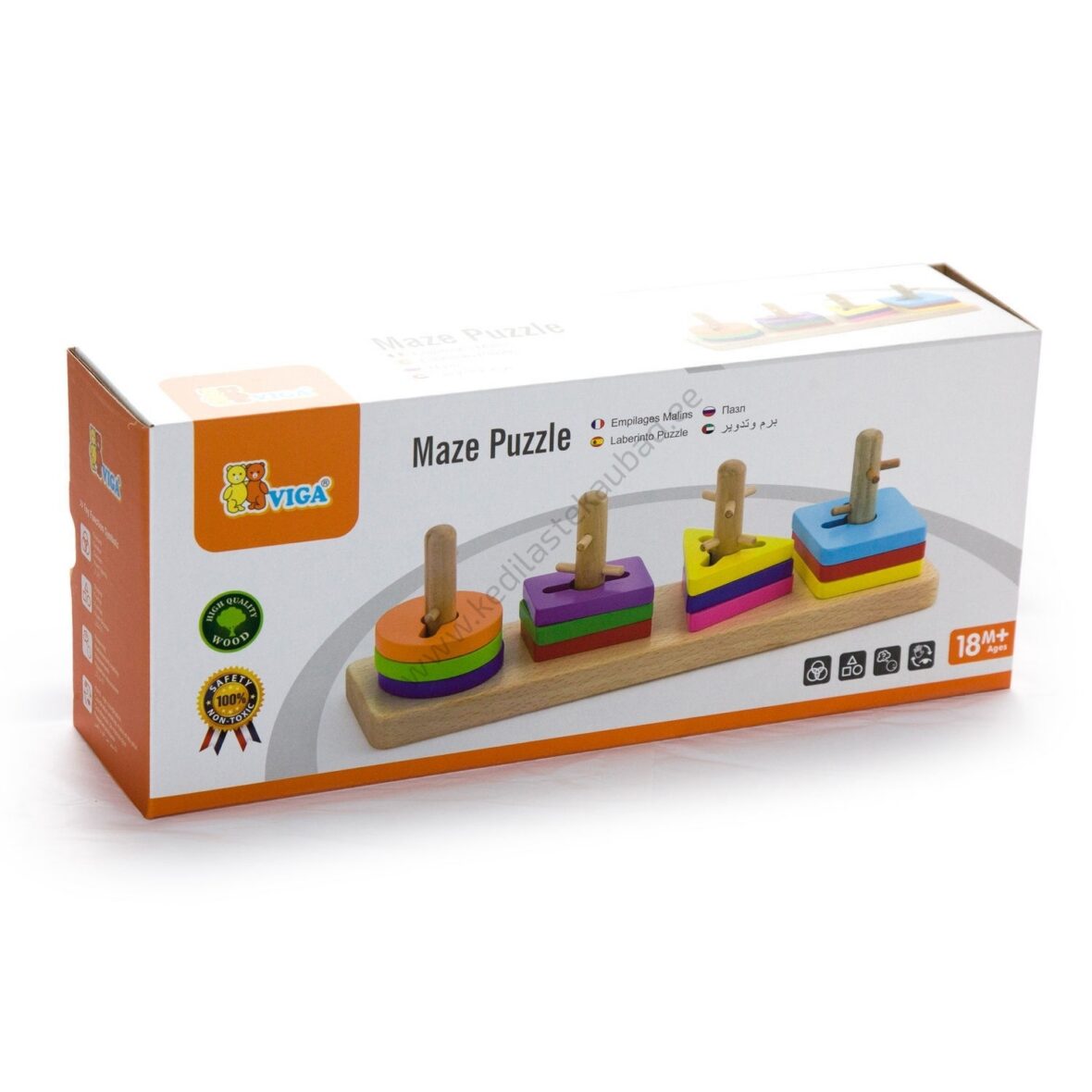 Puidust pusle “Sobita kujundeid”