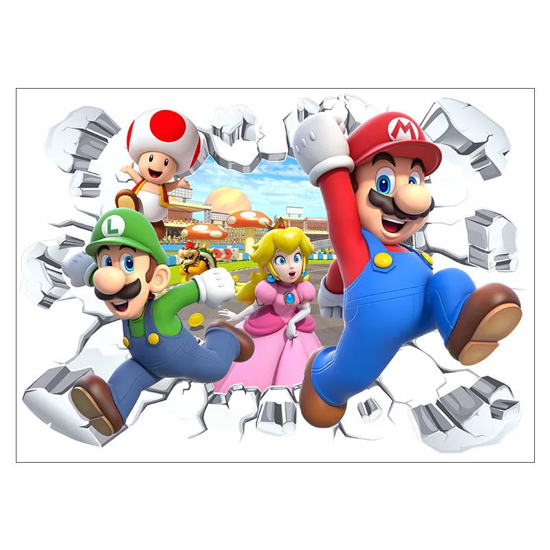 Seinakleebis “Super Mario tiim”
