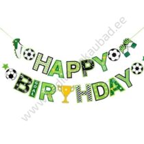 Riputatav kaunistusriba “Happy Birthday” jalgpall