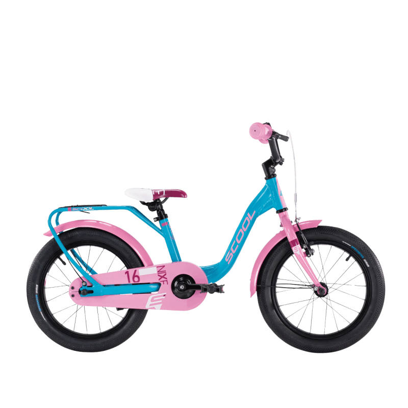 Laste jalgratas S´COOL niXe, 16″ sinine/roosa