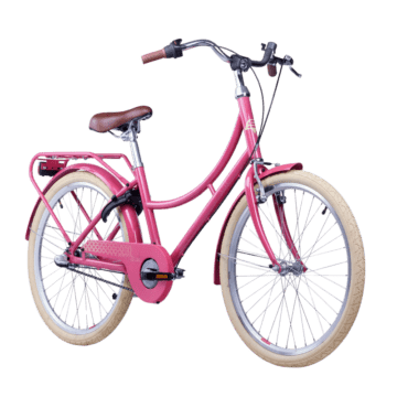 Laste jalgratas S'COOL chiX Classic, 24" Berry/Beige