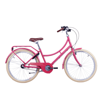 Laste jalgratas S'COOL chiX Classic, 24" Berry/Beige