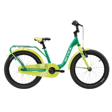 Laste jalgratas S´COOL niXe, 18" Green/Lime
