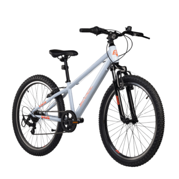 Laste jalgratas S'COOL Xroc, 24" Sky Grey/Neon Orange