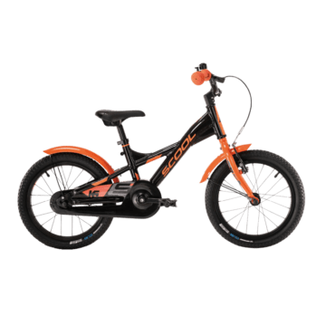 Laste jalgratas S´COOL XXlite, 16" must-oranž