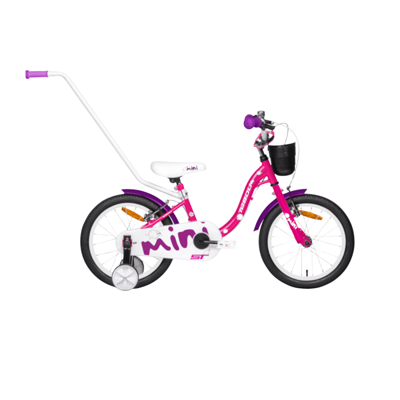 Laste jalgratas TABOU Mini ST, 16″ roosa-valge