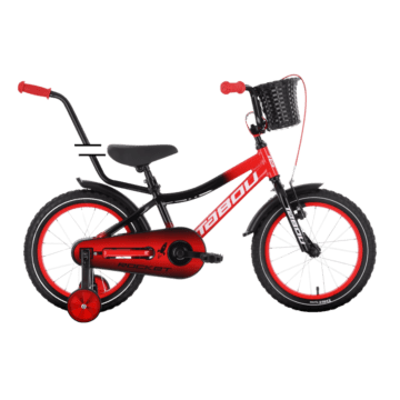 Laste jalgratas TABOU Rocket Alu, 16" must-punane