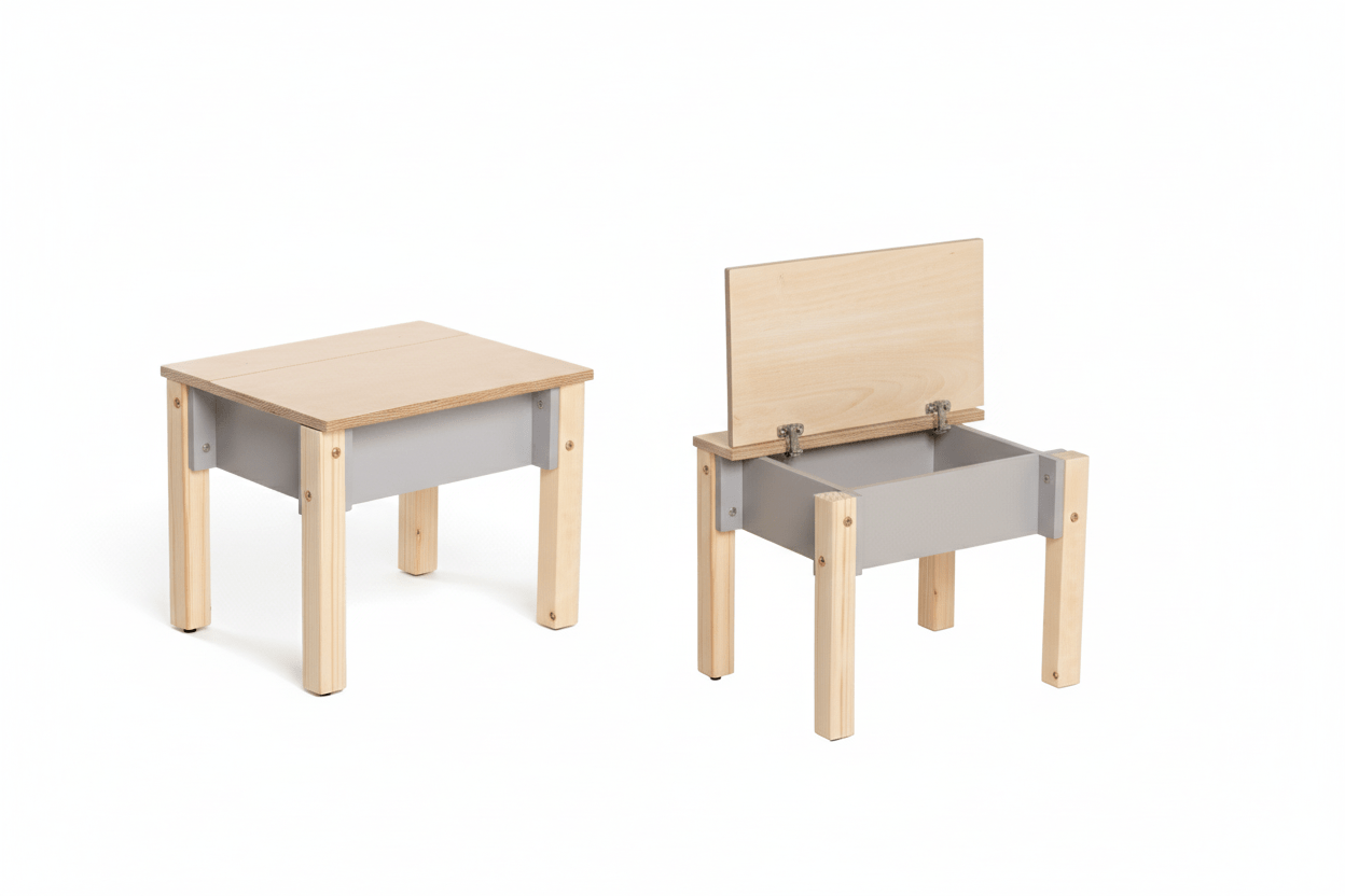 Lastetool “Panipaigaga” – Hall ja naturaalne
