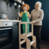Õppetorn laua, tooli, tahvli ja liurajaga "Montessori"