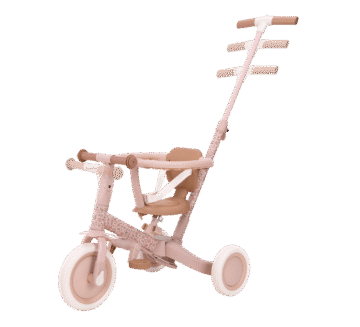 Велосипед Little Dutch 4-в-1 с родительской ручкой «Fairy Floral»
