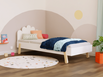 Benlemi disainvoodi Nova kaarja peatsiga 90 × 200 cm – pilt 2