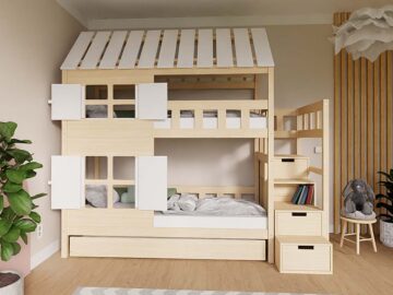 Benlemi majakujuline narivoodi Cottage hoiutrepiga 90 × 200 cm – pilt 2