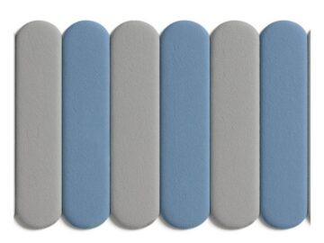 Benlemi pehme seinapaneel ümarate otstega, bouclé, kreemjas