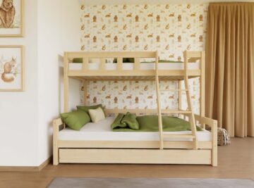 Benlemi narivoodi Plotty redeliga ees, alumine voodi 120 × 200 cm – pilt 2