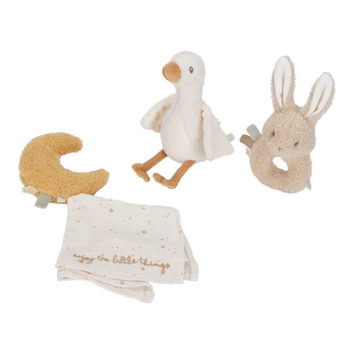 Little Dutch kinkekomplekt pehmete mänguasjadega “Newborn Naturals” GRS
