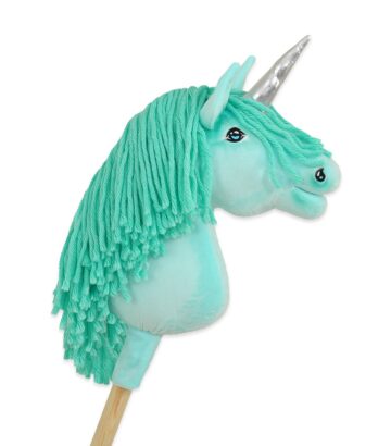 Kepp-ükssarvik Super Hobby Horse A4 – mündiroheline, mündirohelise laka ja hõbedase sarvega