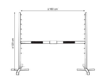 Kepphobuse takistus 160 cm kahe latiga