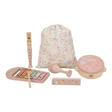 Набор музыкальных инструментов Little Dutch «Safari Friends Pink» из дерева FSC