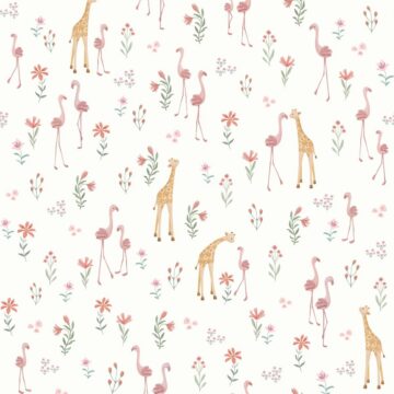 Обои Little Dutch «Blooming Safari»