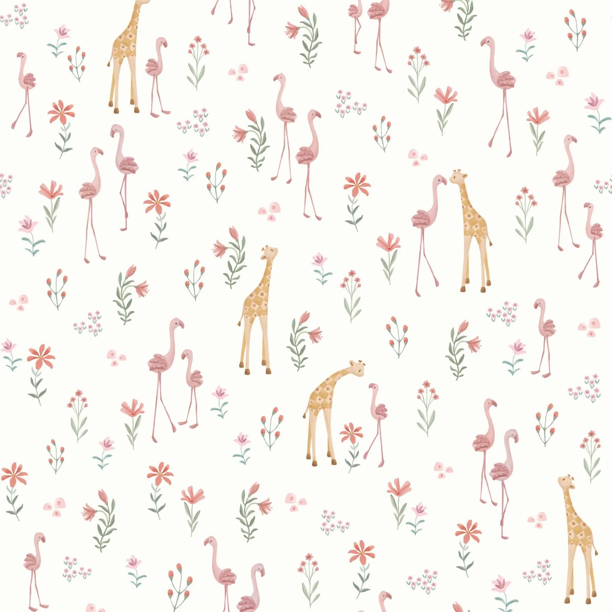 Little Dutch tapeet “Blooming Safari”
