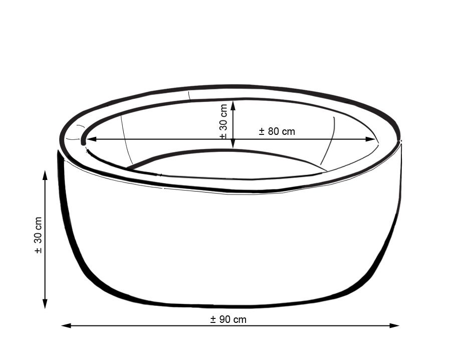 Pallimeri minky-kangast, kõrgus 30 cm, 300 palliga