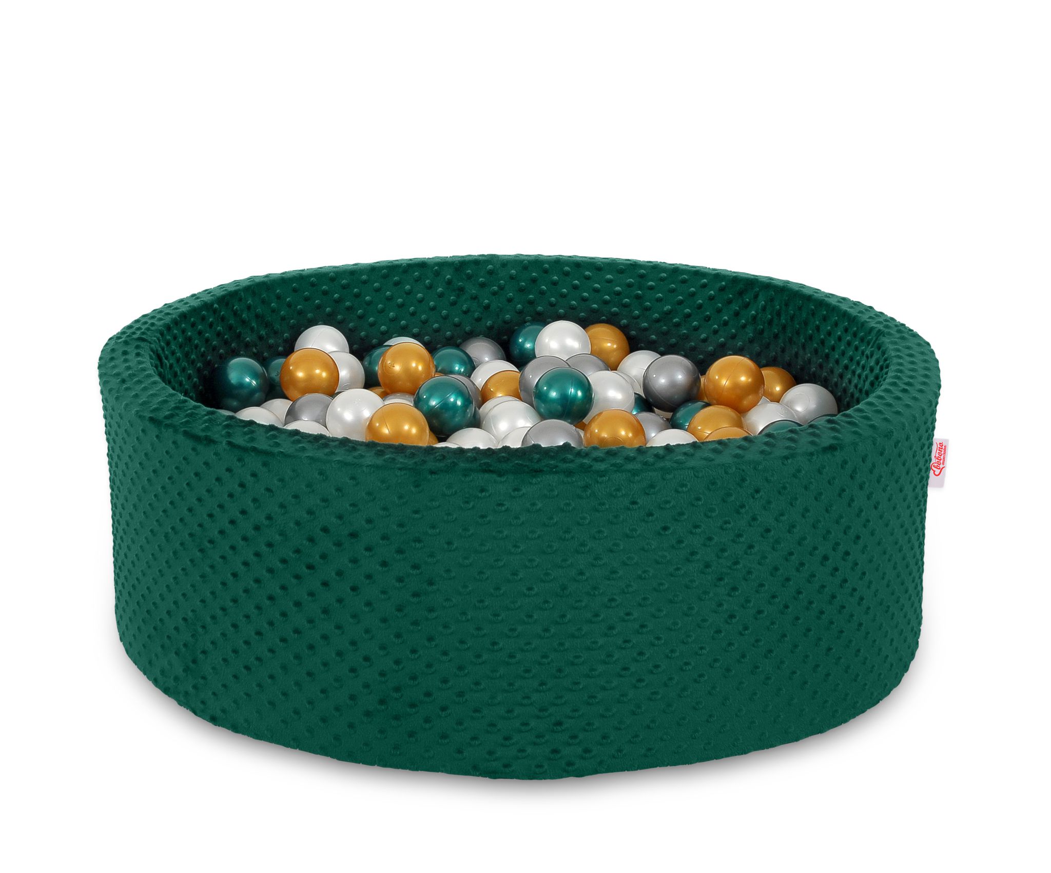 Pallimeri minky-kangast, kõrgus 30 cm, 300 palliga – pudelroheline