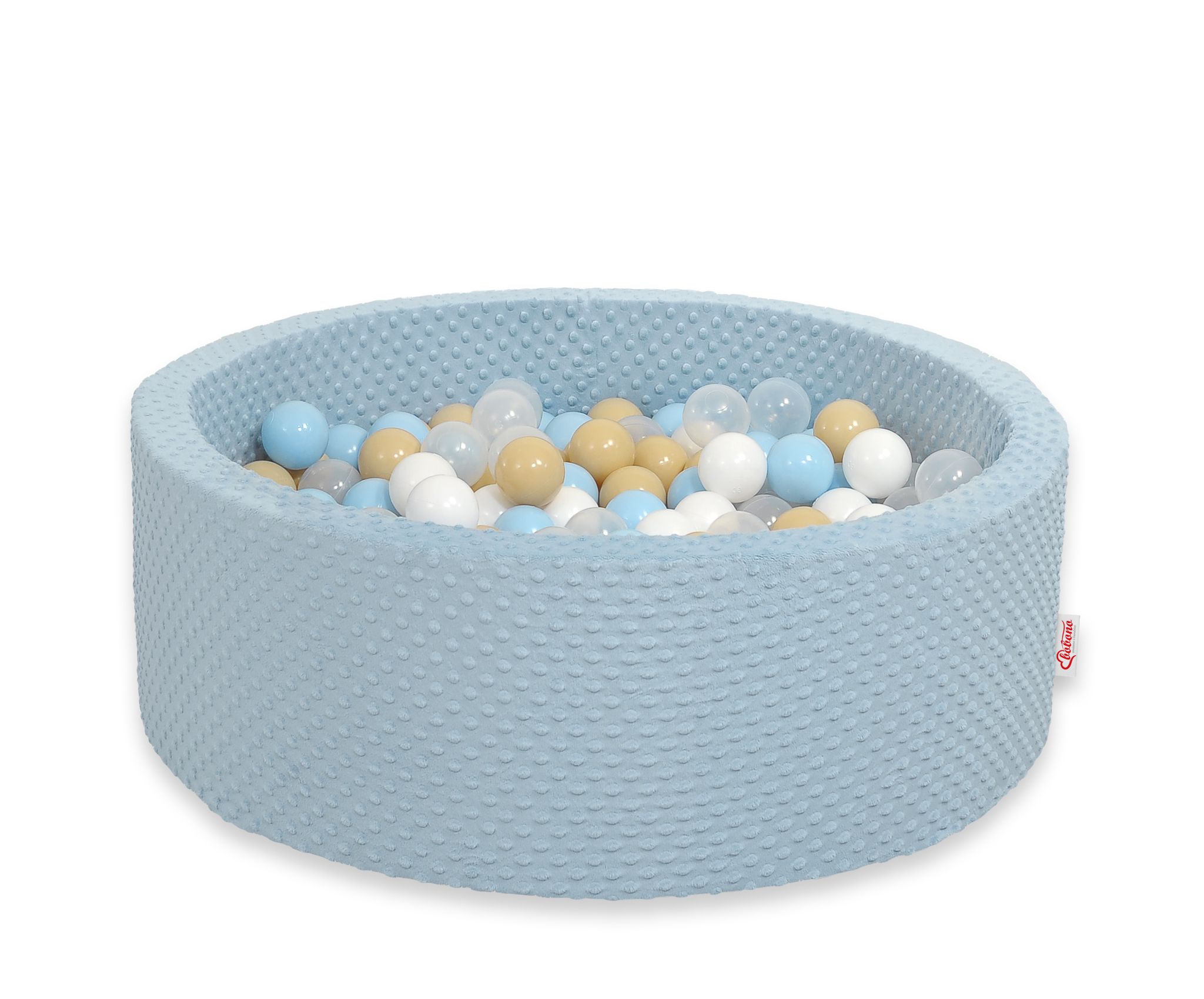 Pallimeri minky-kangast, kõrgus 30 cm, 300 palliga – udusinine