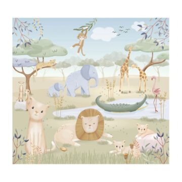 Фотообои Little Dutch «Safari Friends» 300×280 см