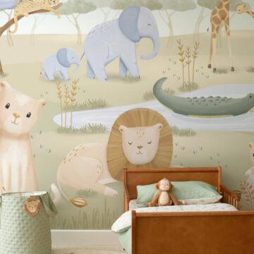 Фотообои Little Dutch «Safari Friends» 300×280 см