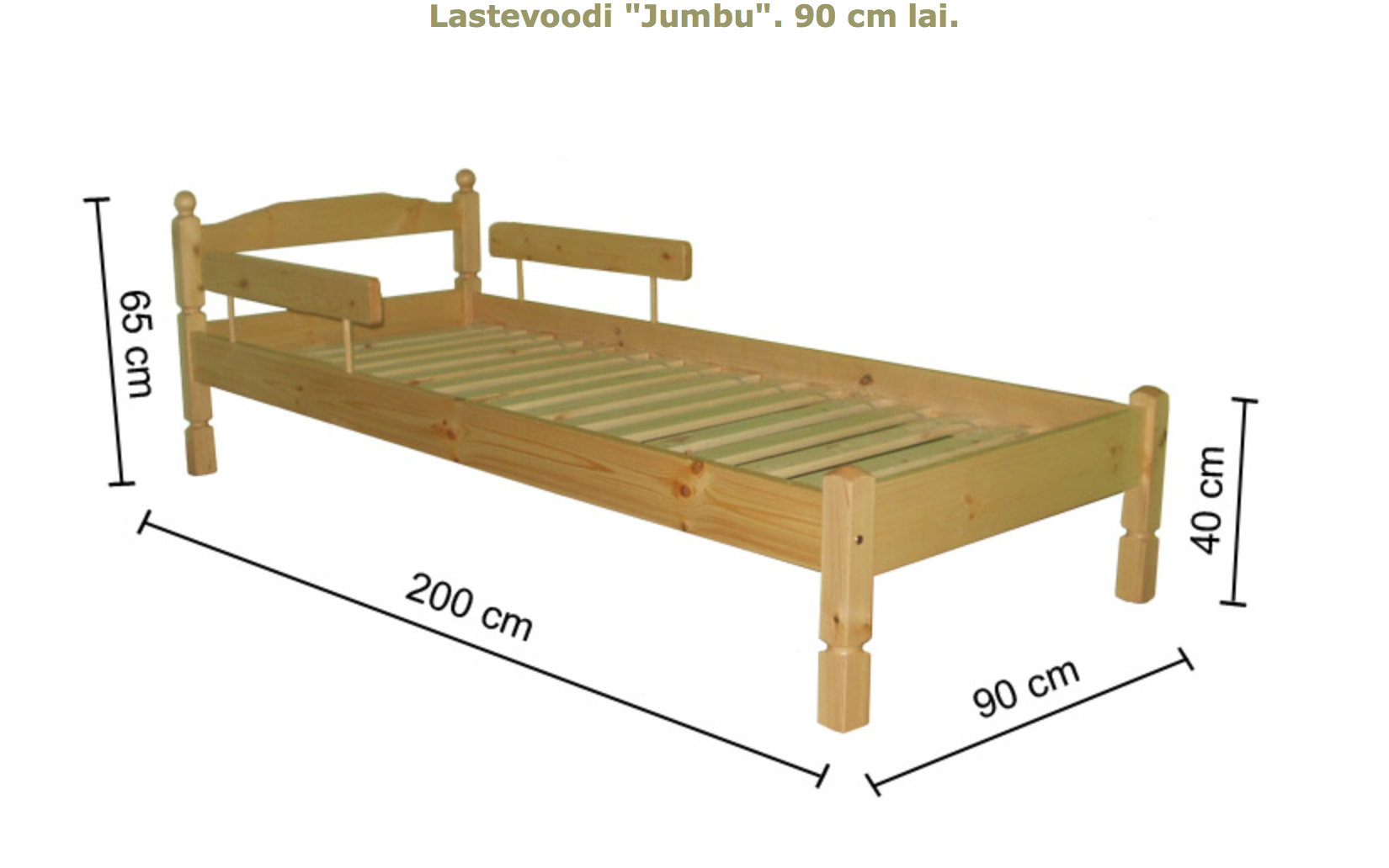 Lastevoodi Jumbu 70-90x155cm