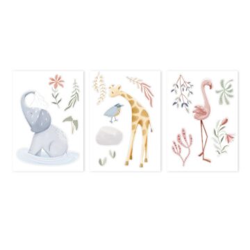 Наклейки на стену Little Dutch «Blooming Safari»