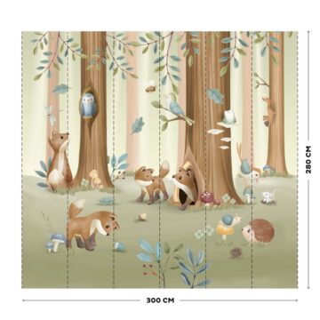 Фотообои Little Dutch «Forest Friends» 300×280 см