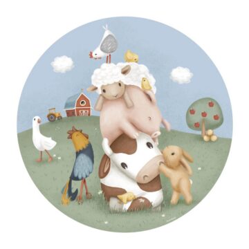 Круглая настенная наклейка Little Dutch «Little Farm»